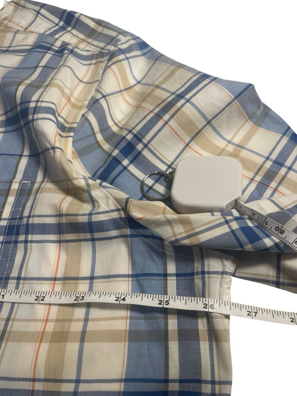 Nautica Mens XXL Classic Fit Short Sleeve Button Down Striped Cotton Shirt - Picture 4 of 6